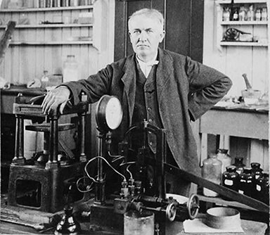 thomas edison bw
